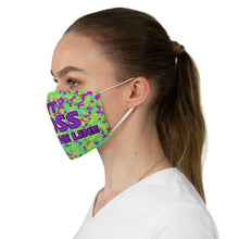 Load image into Gallery viewer, Don't Cross The Line Fabric Face Mask
