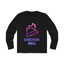 Load image into Gallery viewer, Neon Chicken Bell Men&#39;s Long Sleeve Crew Tee
