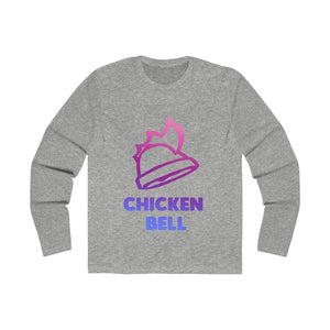 Neon Chicken Bell Men's Long Sleeve Crew Tee