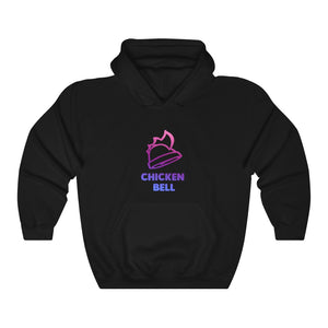 Neon Chicken Bell Unisex Hooded Sweatshirt