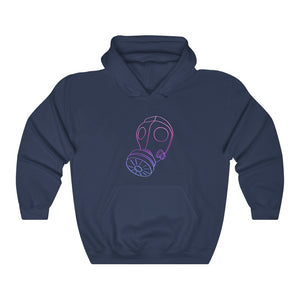 Neon Gas Mask Unisex Hooded Sweatshirt